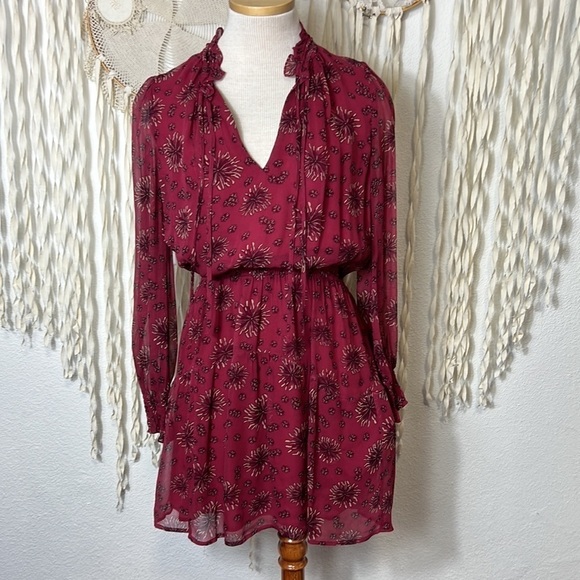 BA&SH Gizel Georgette Mini Dress Size XS/4 - Picture 2 of 14